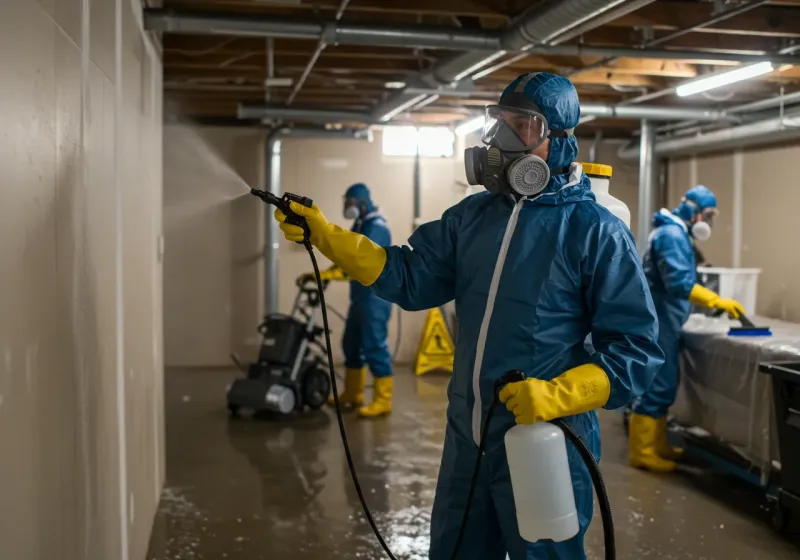 Basement Sanitization and Antimicrobial Treatment process in Mount Gilead, NC